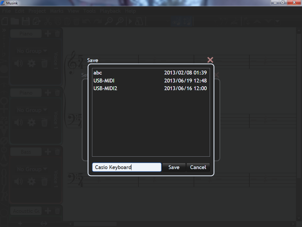 MIDI Input Device Settings [Musink Help Professional & Free Music